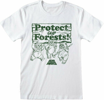 T-shirt Star Wars Protect Our Forest White XL T-shirt - 1