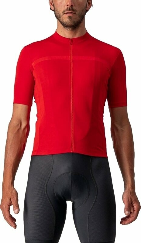 Odzież kolarska / koszulka Castelli Classifica Red M