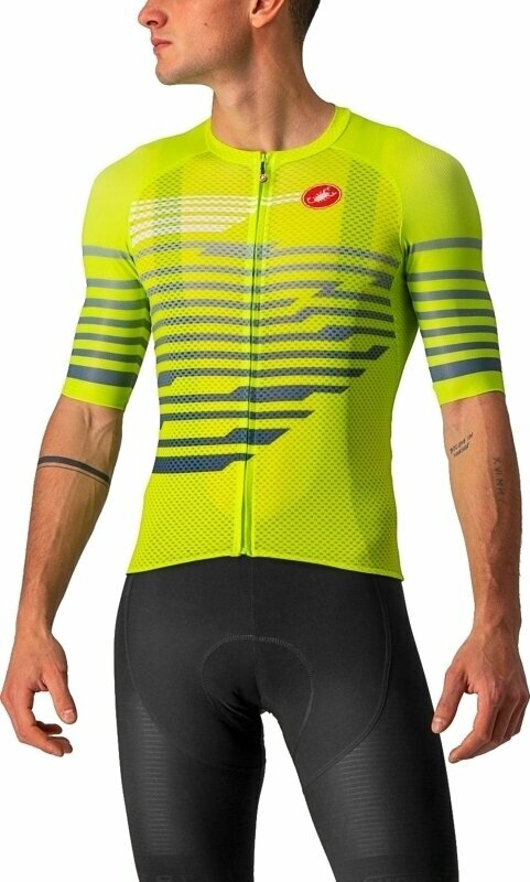 Cycling jersey Castelli Climber's 3.0 SL Electric Lime/Blue M