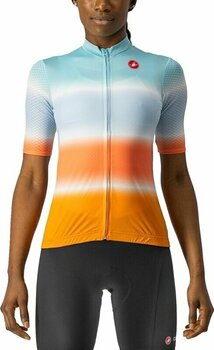 Cycling jersey Castelli Dolce W Jersey Skylight/Pop Orange S - 1