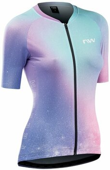 Mez kerékpározáshoz Northwave Freedom Women's Jersey Short Sleeve Dzsörzi Violet/Fuchsia M - 1