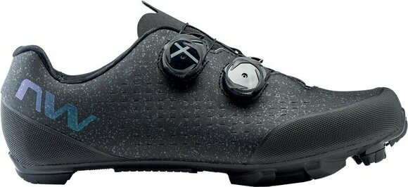 Pánská cyklistická obuv Northwave Rebel 3 Shoes Black/Iridescent 45 Pánská cyklistická obuv - 1