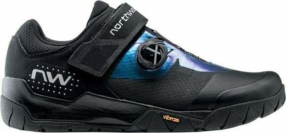 Men's Cycling Shoes Northwave Overland Plus Shoes Black/Iridescent 40 Men's Cycling Shoes - 1