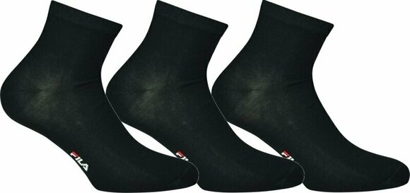 Fitness Socken Fila F1609 Socks Quarter 3-Pack Black 35-38 Fitness Socken - 1