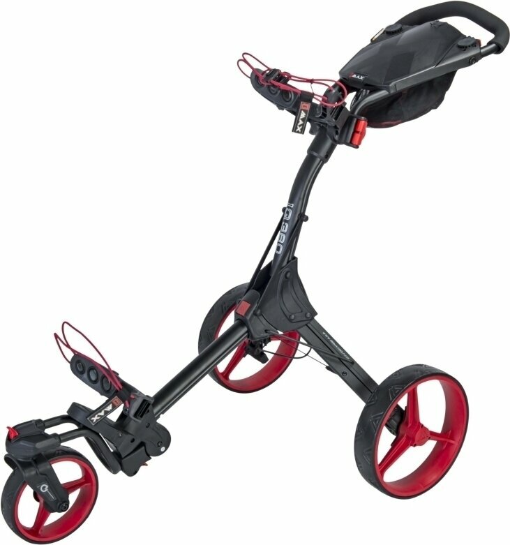 Manuální golfové vozíky Big Max IQ 360 Golf Cart Phantom/Red Manuální golfové vozíky