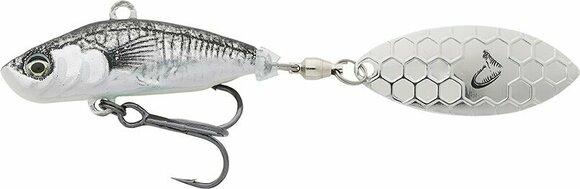 Wobbler til fiskeri Savage Gear 3D Sticklebait Tailspin Black Silver 6,5 cm 9 g - 1