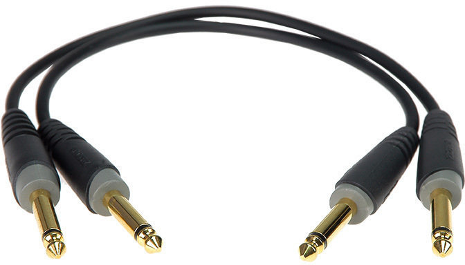 Kabel rozgałęziacz, Patch kabel Klotz AU-JJ0030 Czarny 30 cm Prosty - Prosty