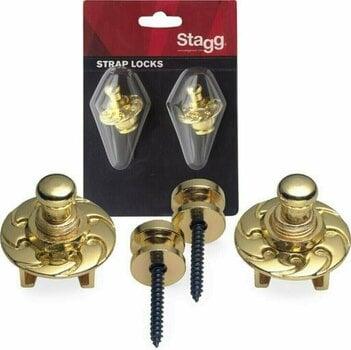 Strap-Lock/Страп лок Stagg SSL1 Strap-Lock/Страп лок Златен - 1