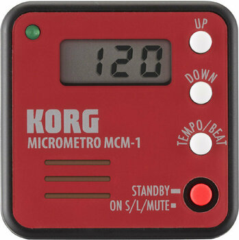 Metrónomo digital Korg MCM1 MicroMetro RD - 1