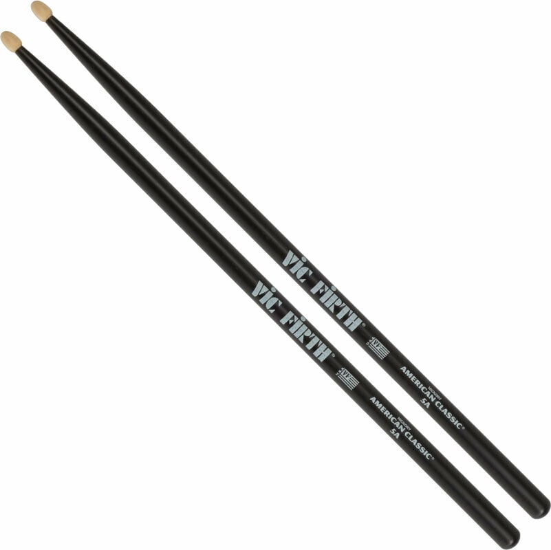Drumsticks Vic Firth 5AB American Classic Black 5A Drumsticks