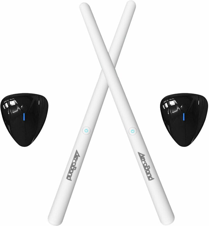 AeroBand Smart Drumsticks PocketDrum 2 KIT and Foot Sensor White - Muziker