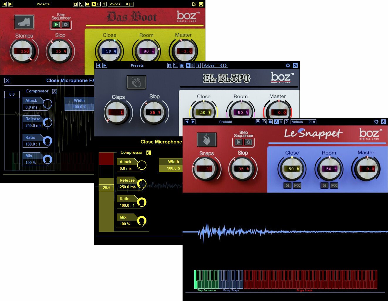 Tonstudio-Software Plug-In Effekt Boz Digital Labs Clap Snap Stomp Bundle (Digitales Produkt)