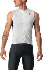 Cycling jersey Castelli Entrata VI Jersey Ivory/Light Black/Red XL