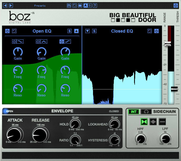 Студио софтуер Plug-In ефект Boz Digital Labs Big Beautiful Door (Дигитален продукт)
