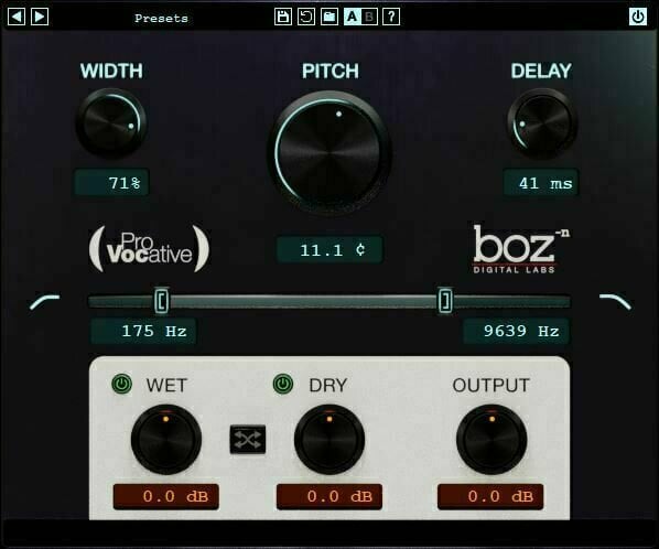 Studio software plug-in effect Boz Digital Labs ProVocative (Digitaal product)