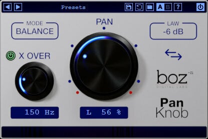 Tonstudio-Software Plug-In Effekt Boz Digital Labs Pan Knob (Digitales Produkt)