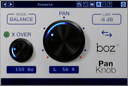 Студио софтуер Plug-In ефект Boz Digital Labs Pan Knob (Дигитален продукт) - 1