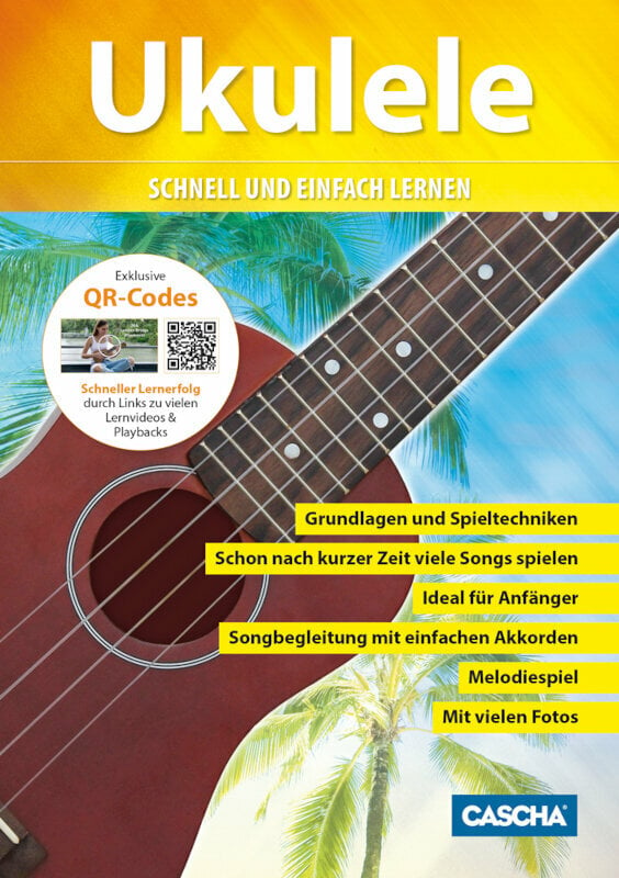 Partituri pentru ukulele Cascha Ukulele Method with CD/DVD Partituri