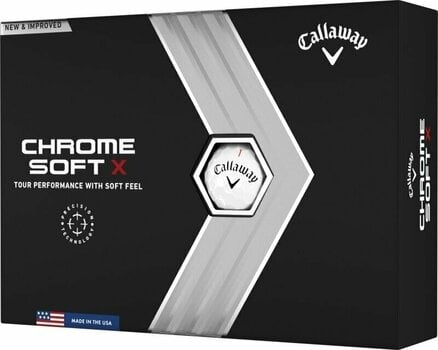 Nova loptica za golf Callaway Chrome Soft X 2022 White - 1