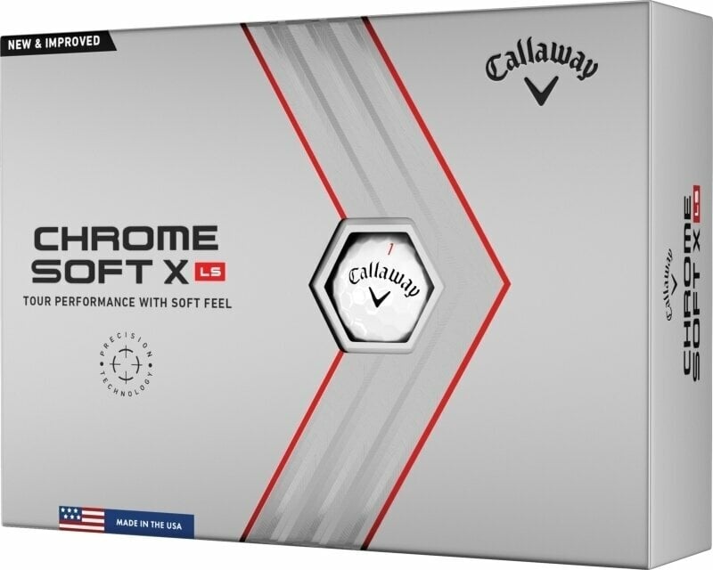 Golfový míček Callaway Chrome Soft X LS 2022 White