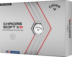 Minge de golf Callaway Chrome Soft X LS 2022 White Basic Minge de golf