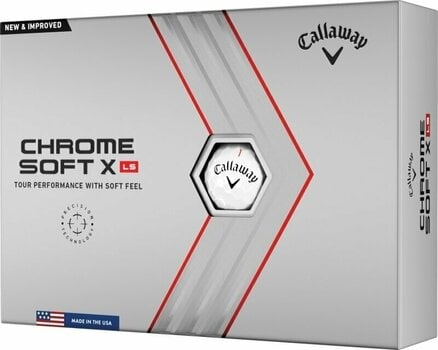Bolas de golfe Callaway Chrome Soft X LS 2022 Golf Balls Bolas de golfe - 1