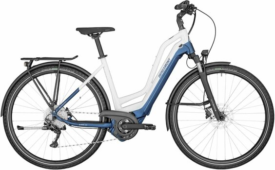 Bicicletă electrică Trekking / City Bergamont E-Horizon LTD Shimano Deore RD-M4120 1x10 Matt Blue/Shiny White 52 Bicicletă electrică Trekking / City - 1