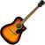 Dreadnought elektro-akoestische gitaar Fender FA-125CE Sunburst