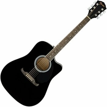Elektroakustická gitara Dreadnought Fender FA-125CE Black - 1