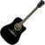 Elektroakustická gitara Dreadnought Fender FA-125CE Black