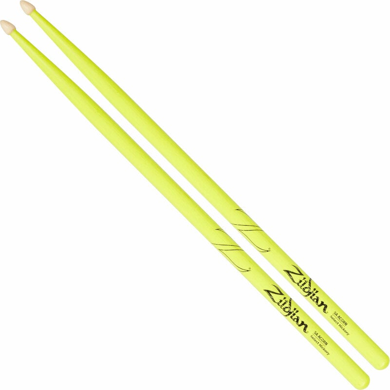Drumsticks Zildjian Z5AACDGY 5A Acorn Wood Neon Yellow Drumsticks