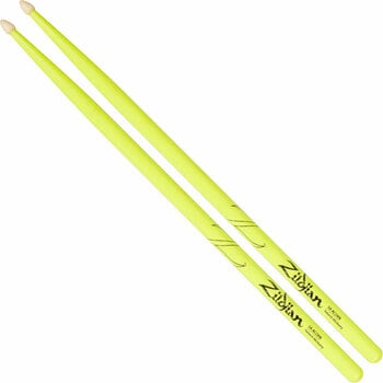 Drumsticks Zildjian Z5AACDGY 5A Acorn Wood Neon Yellow Drumsticks - 1