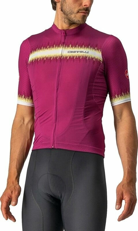 Odzież kolarska / koszulka Castelli Grimpeur Golf Mulberry ( Variant ) XL