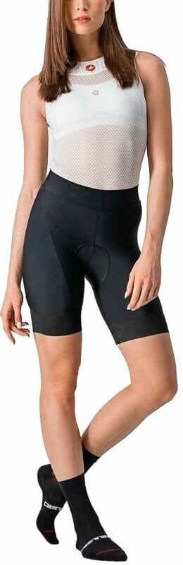 Șort / pantalon ciclism Castelli Prima W Black/Dark Gray XS Șort / pantalon ciclism
