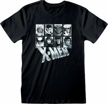 Camiseta de manga corta X-Men Camiseta de manga corta Greyscale Unisex Black S - 1