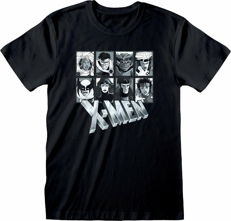 T-Shirt X-Men Greyscale Black 2XL T-Shirt