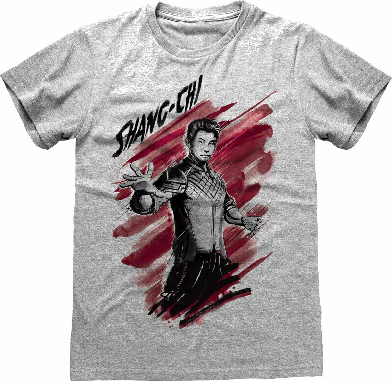Tričko Shang Chi Ink Pose Heather Grey S Tričko