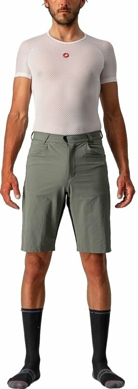 Cycling Short and pants Castelli Unlimited Baggy Forest Gray L Cycling Short and pants