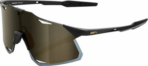 Cycling Glasses 100% Hypercraft Matte Black/Soft Gold Mirror Cycling Glasses - 1