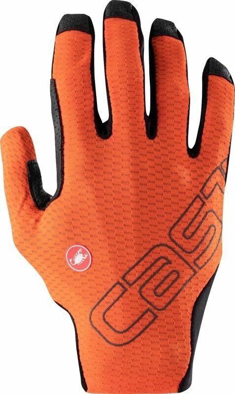 Cyklistické rukavice Castelli Unlimited LF Orange Rust M Cyklistické rukavice