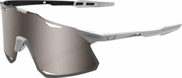 Fietsbril 100% Hypercraft Matte Stone Grey/HiPER Crimson Silver Mirror Fietsbril - 1