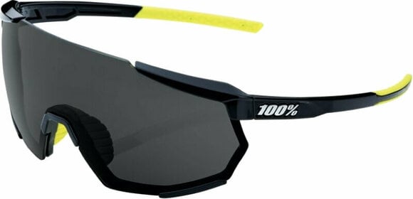 Cycling Glasses 100% Racetrap 3.0 Gloss Black/Smoke Cycling Glasses - 1