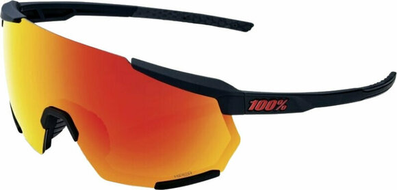 Kolesarska očala 100% Racetrap 3.0 Soft Tact Black/HiPER Red Multilayer Kolesarska očala - 1