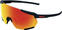 Kolesarska očala 100% Racetrap 3.0 Soft Tact Black/HiPER Red Multilayer Kolesarska očala