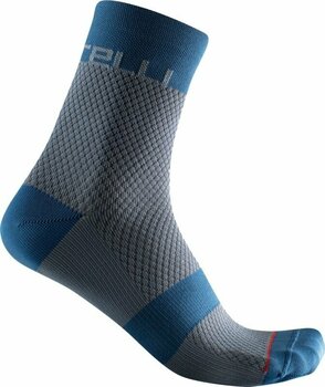 Meias de ciclismo Castelli Velocissima 12 W Light Steel Blue/Moonlit Ocean L/XL Meias de ciclismo - 1