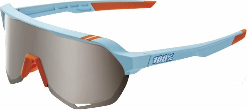 Lunettes vélo 100% S2 Soft Tact Two Tone/HiPER Silver Mirror Lunettes vélo