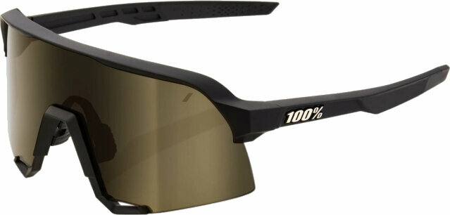 Occhiali da ciclismo 100% S3 Soft Tact Black/Soft Gold Mirror Occhiali da ciclismo