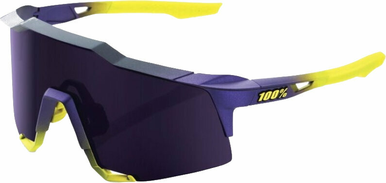 Cykelbriller 100% Speedcraft Matte Metallic Digital Brights/Dark Purple Cykelbriller