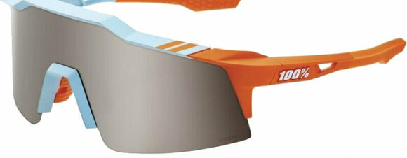 Cycling Glasses 100% Speedcraft SL Soft Tact Two Tone/HiPER Silver Mirror Cycling Glasses - 1