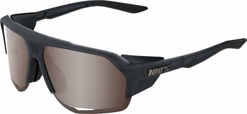 Kerékpáros szemüveg 100% Norvik Soft Tact Crystal Black/HiPER Crimson Silver Kerékpáros szemüveg